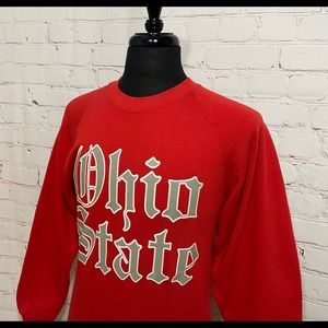 VTG 80's Ohio State OLD ENGLISH Russell Super Weights Sweatshirt Sz. L USA! RARE